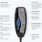 CILI Heated Massage Chair Pad with 10 Vibration Modes