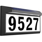 Lighted Solar Address Sign with Waterproof Design