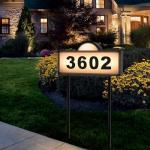 Solar Address Signs with LED Illumination