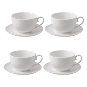 Feenmai 12 oz Ceramic Cappuccino Cups Set of 4