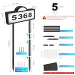 Solar Address Signs with LED Illumination