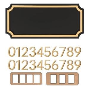 Modern Personalized House Address Number Sign Set
