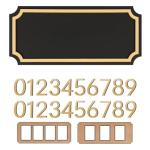 Modern Personalized House Address Number Sign Set