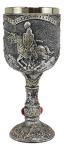 Medieval Knight Wine Goblet Chalice Figurine