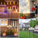 Solar Address Signs with LED Illumination