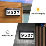 Lighted Solar Address Sign with Waterproof Design