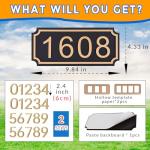 Modern Personalized House Address Number Sign Set