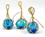 Nautical Glass Fishing Floats - 3 Pack