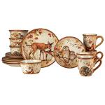 Pine Forest 16-Piece Dinnerware Set for 4
