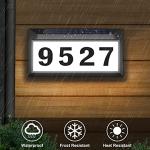 Lighted Solar Address Sign with Waterproof Design