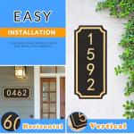 Modern Personalized House Address Number Sign Set