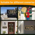Modern Personalized House Address Number Sign Set