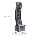 Teamson Home Stone Water Fountain with LED Lights