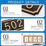 Modern Personalized House Address Number Sign Set