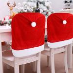 Red Hat Dining Chair Slipcovers for Christmas Decor