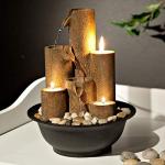 Indoor Tiered Water Fountain with 3 Candles