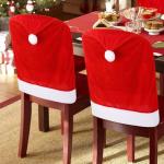 4pcs Christmas Chair Covers - Santa Hat Design