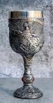 Medieval Knight Wine Goblet Chalice Figurine