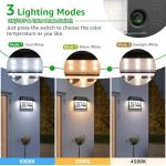 Lighted Solar Address Sign with Adjustable LED Colors