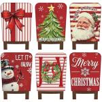 6 Pcs Christmas Chair Covers for Holiday Decor