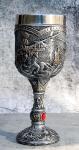 Medieval Knight Wine Goblet Chalice Figurine