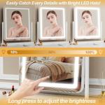 LED Vanity Mirror with Lights and 10X Magnification