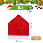 4pcs Christmas Chair Covers - Santa Hat Design