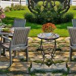 VCUTEKA Round Mosaic Accent Side Table, 21