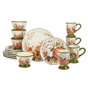 Harvest Morning 16-Piece Dinnerware Set for 4