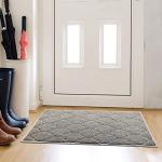 Large Grey Welcome Mat for Indoor/Outdoor Use