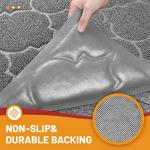 Large Grey Welcome Mat for Indoor/Outdoor Use