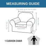 H.Versailtex Grey Velvet Stretch Chair Slipcover Set