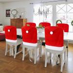 4pcs Christmas Chair Covers - Santa Hat Design