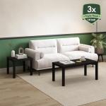 Furinno Modern Rectangle Coffee Table in Black