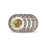 Spode Woodland Turkey Dinner Plates - Set of 4