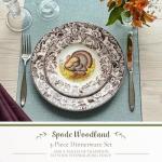 Spode Woodland 3-Piece Turkey Dinnerware Set