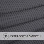 Stretchy Dark Gray Sofa Cover in Soft Spandex