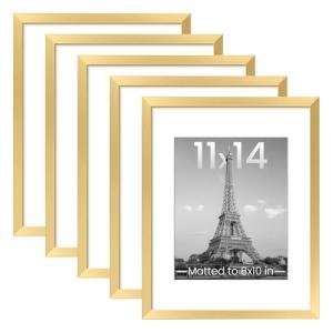 Gold 11x14 Picture Frame Set of 5