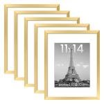 Gold 11x14 Picture Frame Set of 5