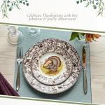 Spode Woodland 3-Piece Turkey Dinnerware Set