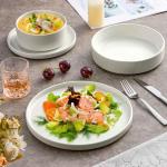 Herogo 16-Piece Dinnerware Set with Pasta Bowls