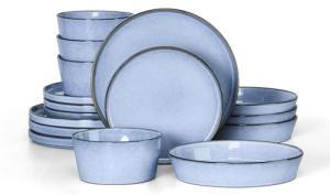 Herogo 16-Piece Dinnerware Set with Pasta Bowls