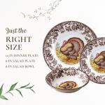 Spode Woodland 3-Piece Turkey Dinnerware Set