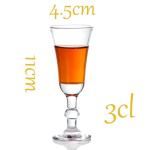 Set of 6 Stemmed Cordial Shot Glasses