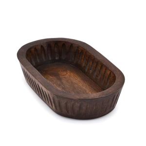 Samhita Mango Wood Decorative Centerpiece Bowl