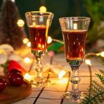 Set of 6 Stemmed Cordial Shot Glasses