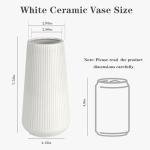 Cute White Ceramic Vase for Home Decor