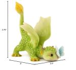 Rex The Green Dragon Mini Figurine with Butterfly