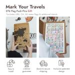 Colorful 3D Wooden World Map Wall Art