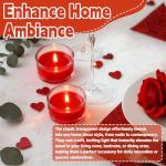 36 Clear Glass Tealight Candle Holders Set